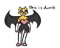 Cosplay Rouge_the_Bat artist:Mediocre_Scrublord character:Katia_Managan crossover text