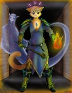 armor character:Aggy character:Katia_Managan looking_badass magic_fire magic_staff spoilers