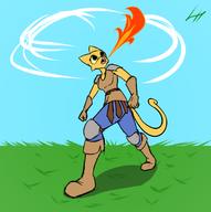 Kvatch_arena_armor YOL_TOOR_SHUL artist:LimeHazard character:Katia_Managan fire magic_fire