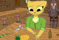 Booze_O'Clock Safety_hat artist:TempIntel booze character:ASOTIL character:Katia_Managan modern_clothing pineapple