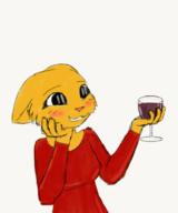 artist:Tabby_Catface blushing booze character:Katia_Managan drunk modern_clothing smiling