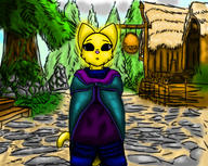 Katia's_Thief_Tunic Katia's_wizard_robe Skyrim character:Katia_Managan