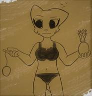 artist:lapma character:Katia_Managan impure_thoughts painted_underwear pineapple sketch yo-yo