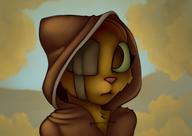 Katia's_wizard_robe adorable artist:MartianCanine eyepatch hoodie_katia portrait