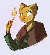 Katia's_wizard_robe artist:Nexivian character:Katia_Managan magic_fire