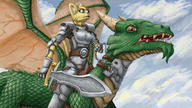 Blade Official_Badass armor artist:Bhoren character:Katia_Managan dragon dragonish looking_badass wallpaper