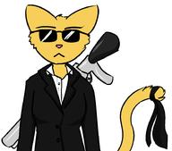 character:Katia_Managan crossover firearms modern_clothing sunglasses