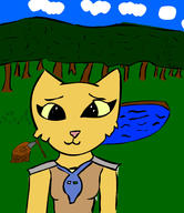 Kvatch_arena_armor adorable artist:breuc character:Katia_Managan clover forest machete