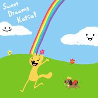 amulet_of_silence artist:Squiggles character:Katia_Managan dreams puppy rainbows