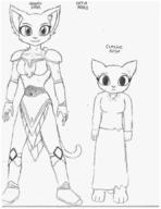 Kvatch_arena_armor artist:Nicros_Man character:Katia_Managan monochrome sketch text