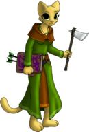 Katia's_wizard_robe amulet_of_silence arrows artist:Sephiroth7734 books character:Katia_Managan machete quest_book