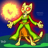 Katia's_wizard_robe artist:Scotty_Arsenault character:Katia_Managan magic_fire red_eyes