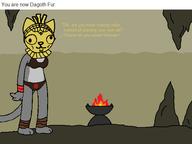 Cosplay TES_Morrowind casually_underdressed character:Dagoth_Ur character:Katia_Managan knock_off pineapple text