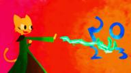 Katia's_wizard_robe Khajiit animation artist:rollanan black_eyes character:Katia_Managan magic text