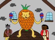 Redguard artist:Lurci character:Katia_Managan costume dunmer not_sure_if_racist pineapple song_and_dance