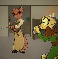 Grand_Theft_Auto Katia's_wizard_robe Marksman Quill-Weave's_house artist:lapma character:Katia_Managan character:Quill-Weave crossover meme unwelcome_guests