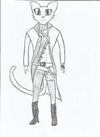 Cosplay character:Katia_Managan dishonored modern_clothing monochrome royalty sketch