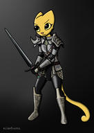 Blade armor artist:KillerfishSG character:Katia_Managan confident