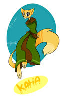 Katia's_wizard_robe adorable canine_features character:Katia_Managan stylized text