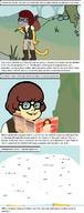 artist:Adroma character:Velma_Dinkley fanfiction knock_off reading tagme text