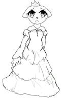 artist:grayscaleScavenger character:Katia_Managan crown royalty sketch tears