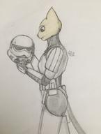 Cosplay Imperial character:Katia_Managan sketch star_wars