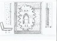 Cloak_of_Gray_Tomorrow character:Katia_Managan dwemer_technology fourth_wall monochrome sketch