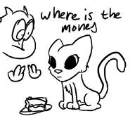 Garfield artist:lightdasher cat character:Katia_Managan character:Quill-Weave food khajiit_racism sketch text