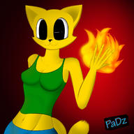 adorable artist:PaDz character:Katia_Managan magic_fire smiling