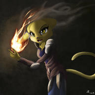 Kvatch_arena_armor artist:Ho7y5hoXX beautiful character:Katia_Managan fire magic_fire