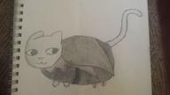 Cloak_of_Gray_Tomorrow Katia's_Thief_Tunic artist:Argonstersite cat character:Katia_Managan khajiit_racism monochrome obscurity pencil_drawing photo