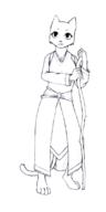 Katia's_wizard_robe amulet_of_silence artist:electromancer character:Katia_Managan monochrome staff