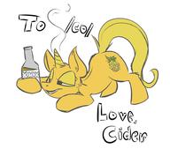 co 4chan My_Little_Pony artist:Cider booze character:Katia_Managan crossover drunk pineapple unicorn