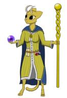 artist:Radian character:Katia_Managan crossover digitigrade magic_staff potions scrolls