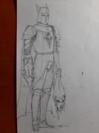 armor artist:SaintDumos character:Pelinal_Whitestrake decapitation monochrome