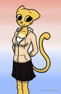 adorable artist:KillerfishSG character:Katia_Managan confident ear-tilt happy hoodie hoodie_katia modern_clothing