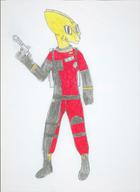 Colored Cosplay Prey crossover dwemer_technology firearms pencil_drawing