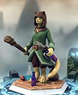 3D Katia's_wizard_robe Khajiit artist:Tobuzzu character:Katia_Managan crossover staff