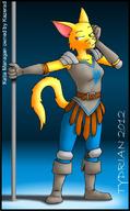Kvatch_arena_armor artist:Tydrian character:Katia_Managan confident poledancing