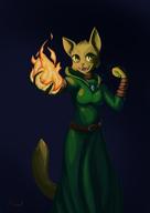 Katia's_wizard_robe artist:Raywingale character:Katia_Managan chiaroscuro magic_fire