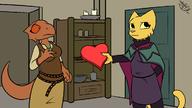 Cloak_of_Gray_Tomorrow Quill-Weave's_house Valentine's_Day artist:MikeyTheFox character:Katia_Managan character:Quill-Weave