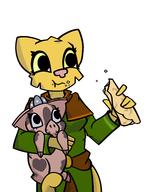 Helltaker Katia's_wizard_robe artist:lapma character:Katia_Managan character:your_weird_OC crossover food pig