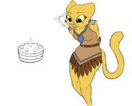 Kvatch_arena_armor adorable cake character:Katia_Managan magic telekinesis witch-hunter_control_panel