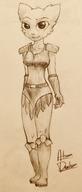 Kvatch_arena_armor artist:doxhun character:Katia_Managan monochrome sketch