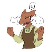 Colored adorable angry argonian artist:TroanDox character:Quill-Weave tears