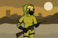 Fallout artist:Toxic character:Katia_Managan firearms modern_clothing
