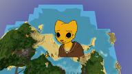 Minecraft character:Katia_Managan pixel_art portrait screenshot