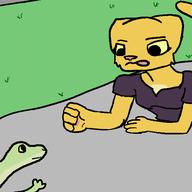 Katia's_Thief_Tunic Khajiit animation artist:ChrisMono character:Katia_Managan character:Kvatch_Rock character:Quentin outskirts_of_Kvatch snakes