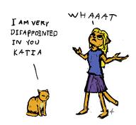 Khajiit adolescence alfiq artist:Soadreqm cat character:katia's_mom character:younger_Katia kittens