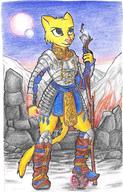 Secunda armor character:Katia_Managan looking_badass magic_staff masser sigil_stone